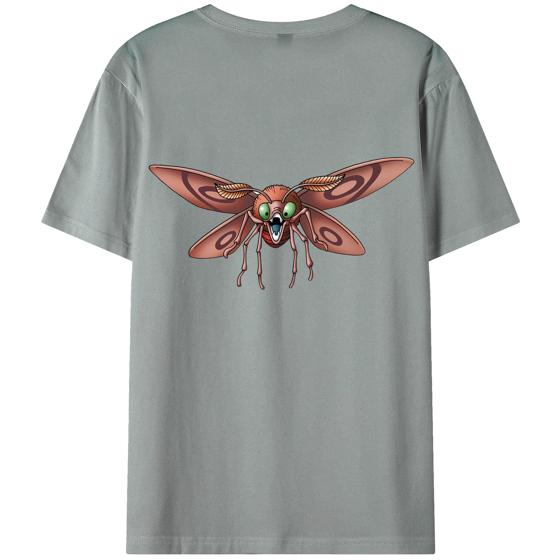 （画像用） ドラゴンクエスト Doragon Kuesuto Dragon Quest 綿100％ メンズ半袖Tシャツ（バックプリント） 通気性